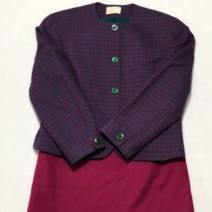PENDLETON PURPLE AND PINK VIRGIN WOOL SUIT